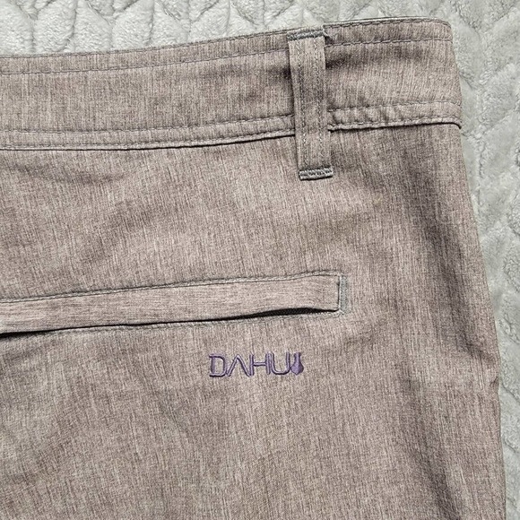 Da Hui Mens Shorts Size 40 Hybrid Collection Heathered Brown No‎ Drawstrings - Picture 8 of 9